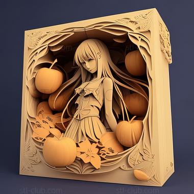 3D модель Корзина с фруктами Нацуки Такая (STL)